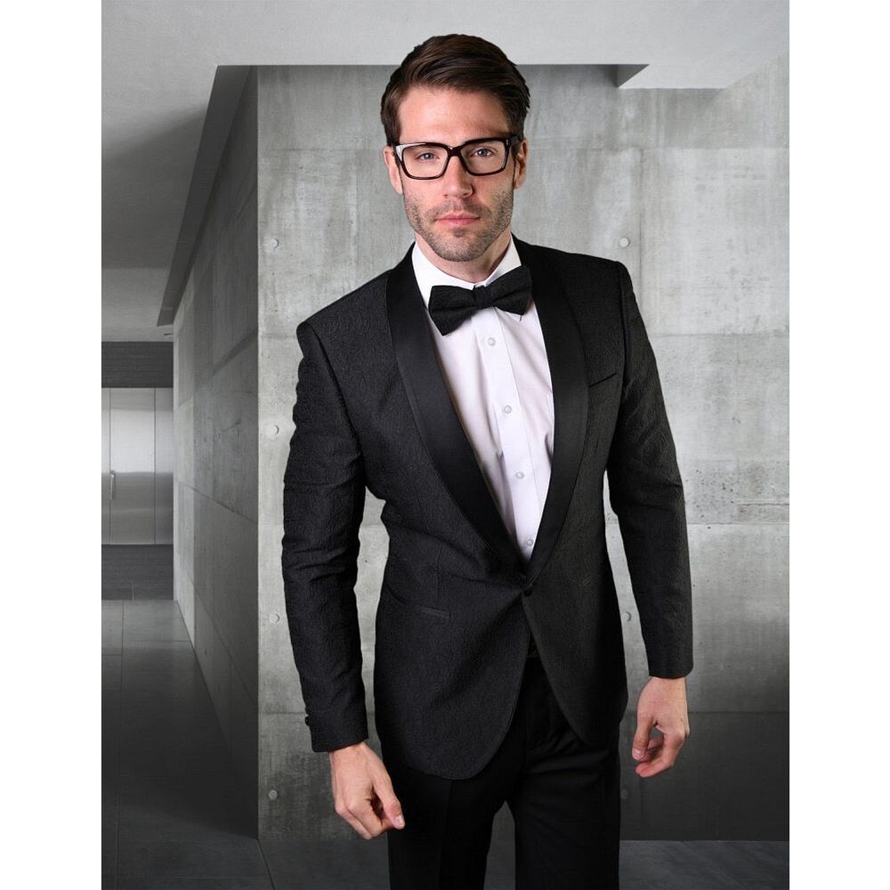 ✨STATEMENT VJ-124 BLACK SZ LARGE FANCY SINGLE JACKET✨